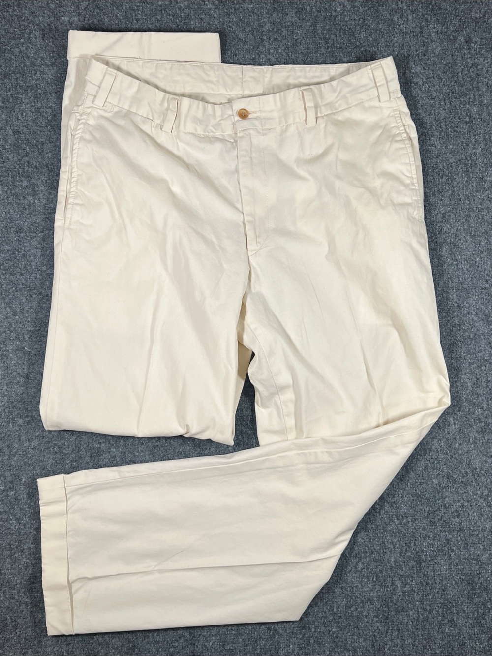 Bills Khakis Pants Mens 36 Beige M2 Straight Fit Flat Front Office Classic